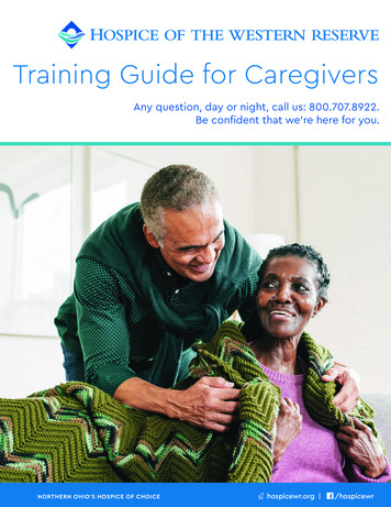Training Guide For Caregivers - Hospicewr 