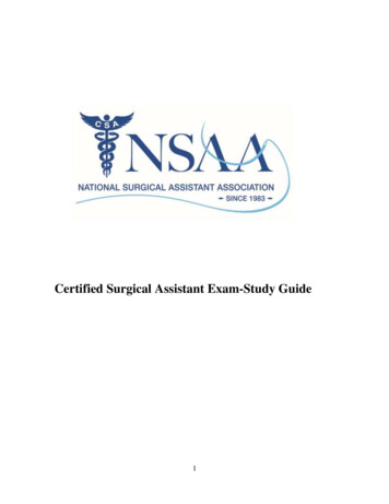 Certified Surgical Assistant Exam-Study Guide