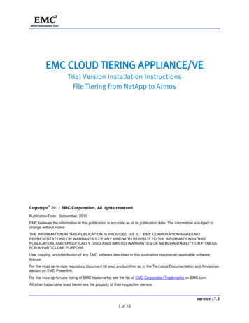 EMC CLOUD TIERING APPLIANCE/VE - Dell