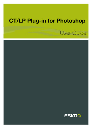 CT/LP Plug-in For Photoshop User Guide - Esko