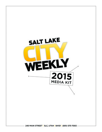 MEDIA KIT - Salt Lake City Weekly