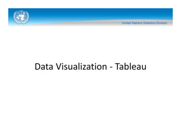 Data Visualization Tableau - United Nations