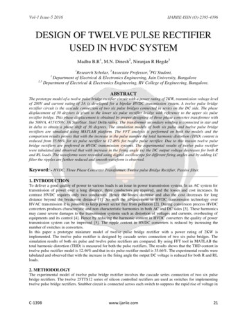 DESIGN OF TWELVE PULSE RECTIFIER USED IN HVDC SYSTEM