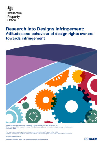 Research Into Designs Infringement - GOV.UK