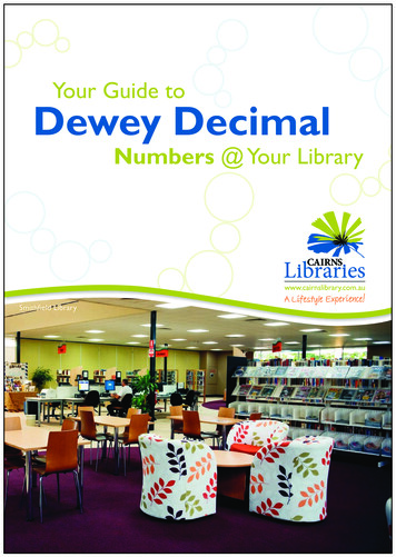 Your Guide To Dewey Decimal - Cairns Regional Council
