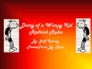 Diary Of A Wimpy Kid Rodrick Rules - Kenton.kyschools.us