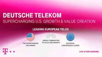 Supercharging U.S. Growth & Value Creation - Telekom