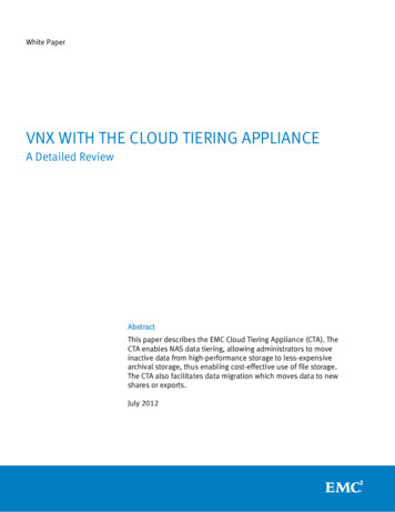 VNX WITH THE CLOUD TIERING APPLIANCE - Dell USA