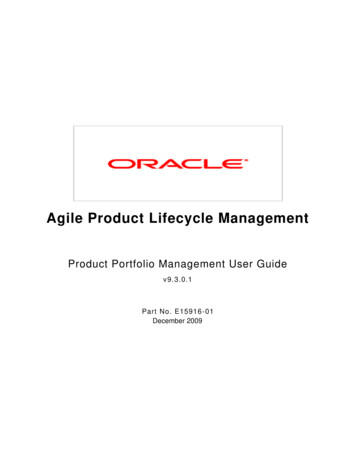 Agile Product Lifecycle Management - PL Developments