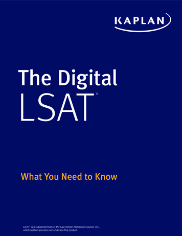 The Digital LSAT - Kaplanquizzes 