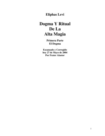 Dogma Y Ritual De La Alta Magia - Derecho Penal En La Red