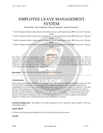Employee Leave Management System - Ijariie