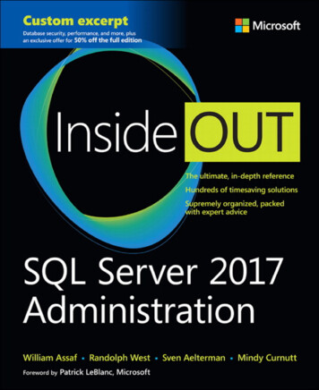 SQL Server 2008 And 2008 R2 - Info.microsoft 