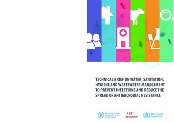 Technical Brief On Water, Sanitation, Hygiene And Wastewater Management .