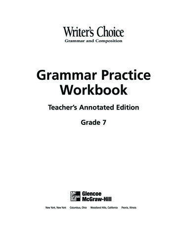 English Grammar Grade 7 With Answers - 