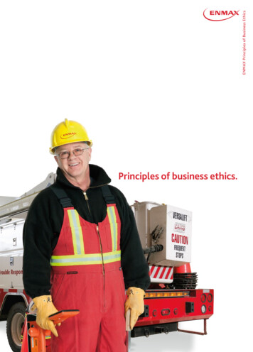 Principles Of Business Ethics. - ENMAX
