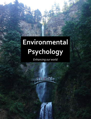 Environmental Psychology - Optimal Environments – Books .