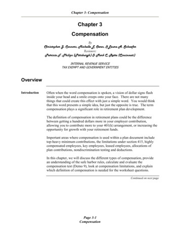 Chapter 3 Compensation - IRS Tax Forms