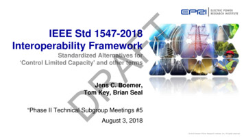 IEEE Std 1547-2018 Interoperability Framework - MN