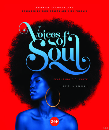 EW Voices Of Soul User Manual - Sounds Online