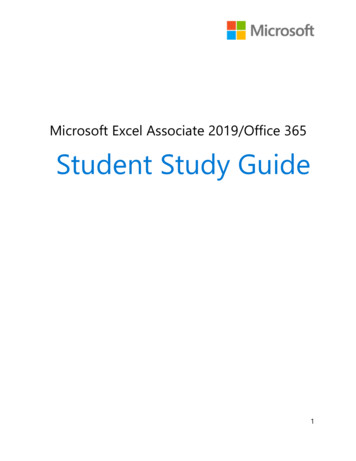 Microsoft Excel Associate 2019/Office 365 Student . - Wa