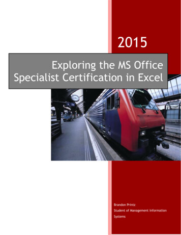 Exploring The MS Office Specialist Certification In Excel