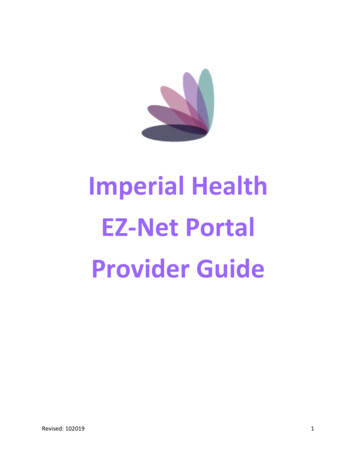 Imperial Health EZ-Net Portal Provider Guide
