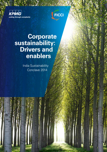 Corporate Sustainability: Drivers And Enablers - FICCI