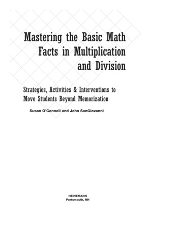 Mastering The Basic Math Facts In . - WordPress 