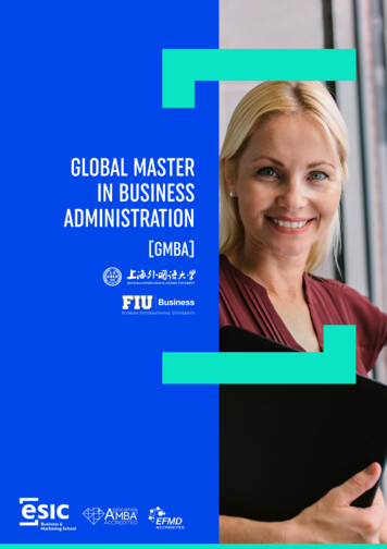 Global Master In Business Administration - Esic