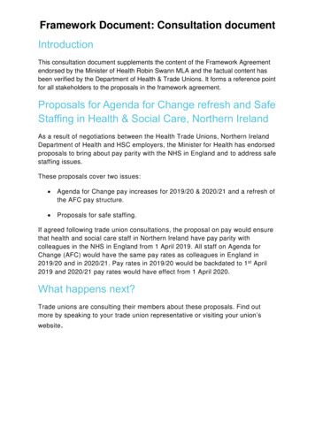Introduction Proposals For Agenda For Change Refresh And Safe Staffing .