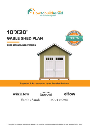 FREE 10X20 Storage Shed Plan By Howtobuildashed