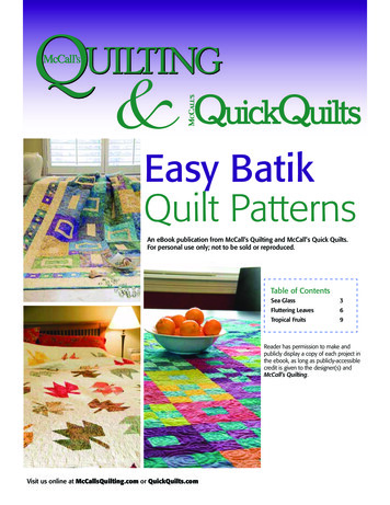 Easy Batik Quilt Patterns - Quilting Daily