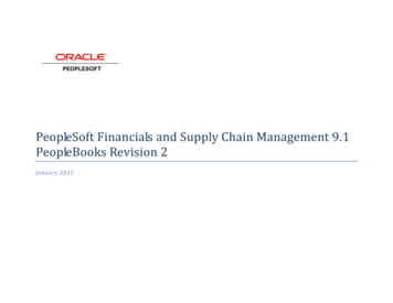 PeopleSoft Financials And Supply Chain Management 9.1 .