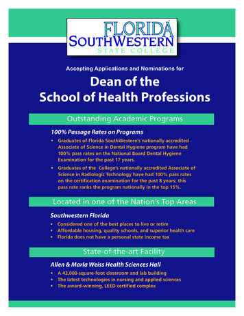 Accepting Applications And Nominations For Dean Of The School Of Health .
