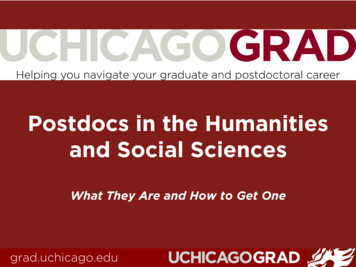 Postdocs In The Humanities And Social Sciences