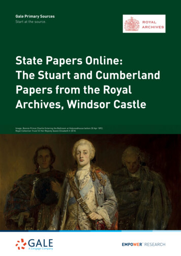 State Papers Online: The Stuart And Cumberland Papers From .