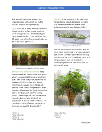 Indoor Herb Gardening - University Of Vermont