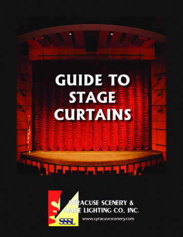 GUIDE TO STAGE CURTAINS - Syracuse Scenery