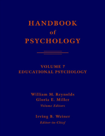 Handbook Of Psychology - Oceanik Psi