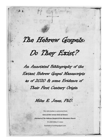 The Hebrew Gospels: Do They Exist? - Bible Concepts