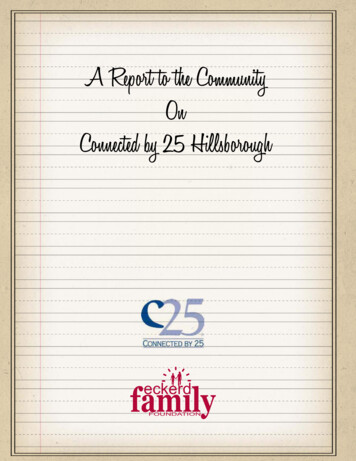 A Report To The Community On Connected By 25 Hillsborough