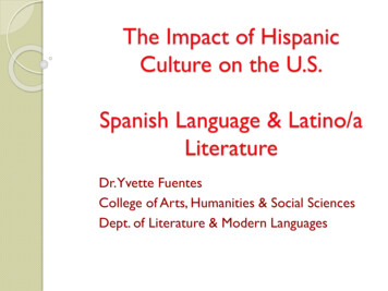 The Impact Of Hispanic Culture On The U.S. Spanish .
