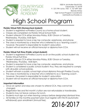 2016.2017 High School Program - Myccacademy 