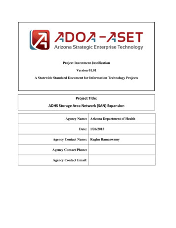 Project Title: ADHS Storage Area Network (SAN) Expansion
