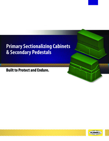 Primary Sectionalizing Cabinets & Secondary Pedestals