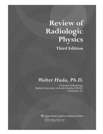 Reviewof Radiologic Physics