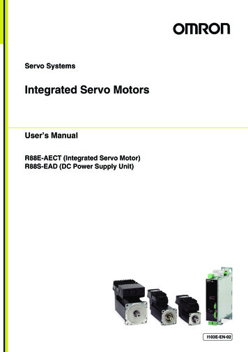 Integrated Servo Motors - Omron