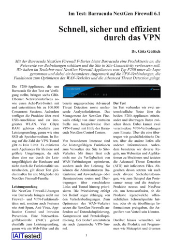 Schnell, Sicher Und Effizient Durch Das VPN - Sysbus