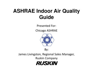 ASHRAE Indoor Air Quality Guide - ASHRAE Illinois Chapter